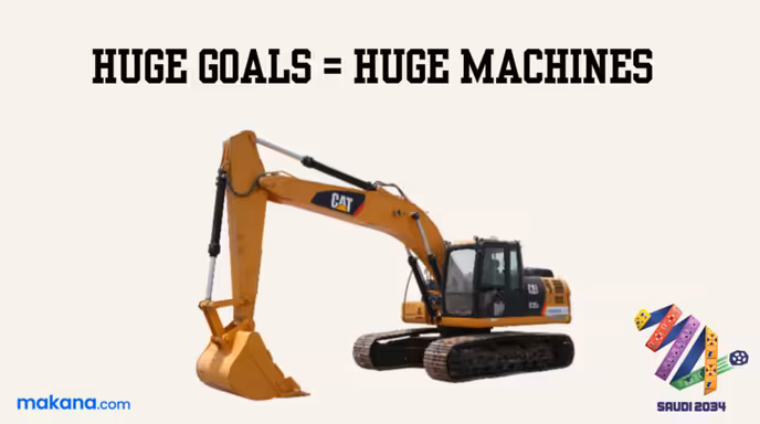 كأس العالم السعودية 2034 وأسطول المعدات الثقيلة الذي سيبنيه
